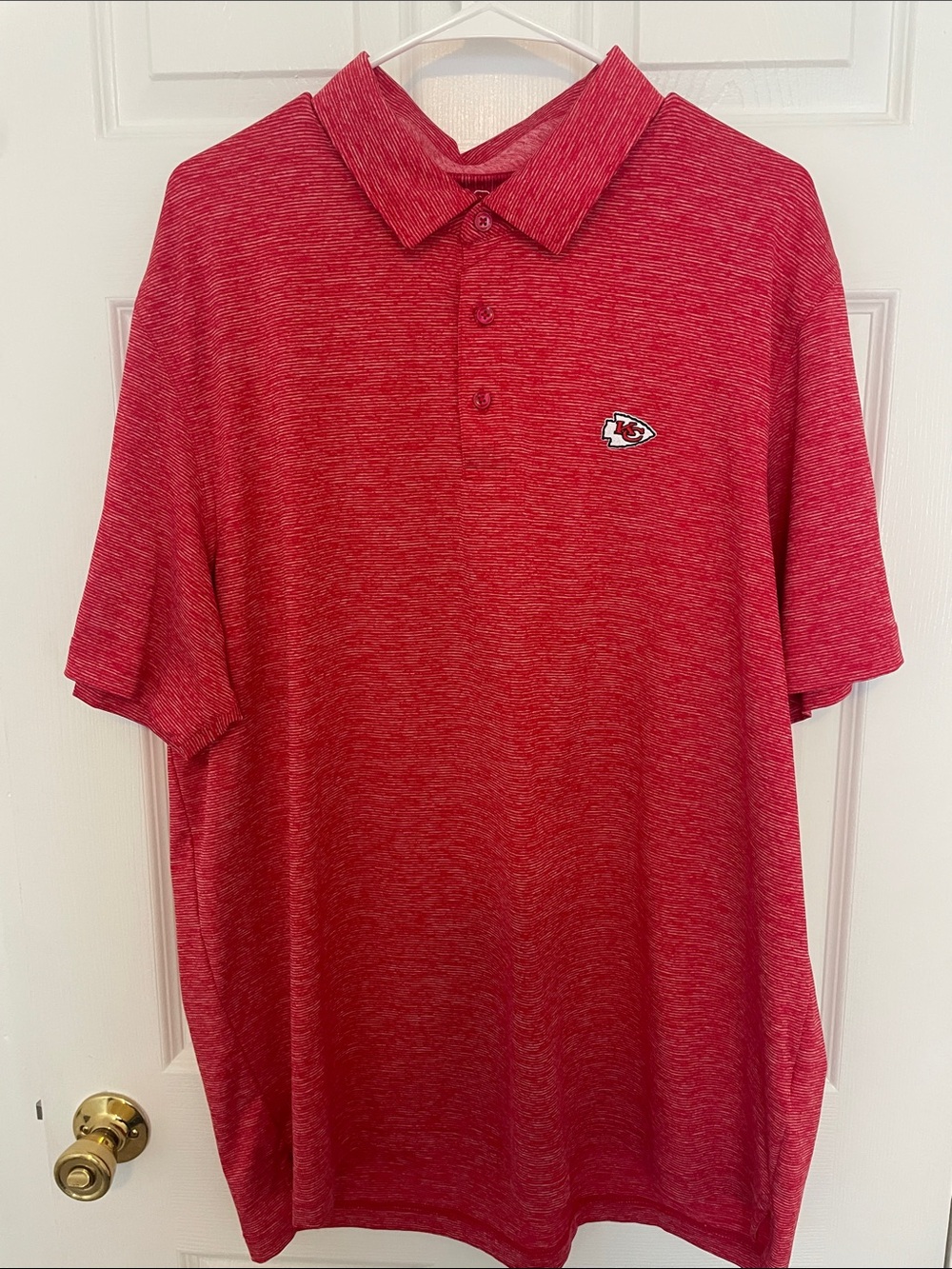 Vineyard Vines XL Red Heather Polo with Team Logo